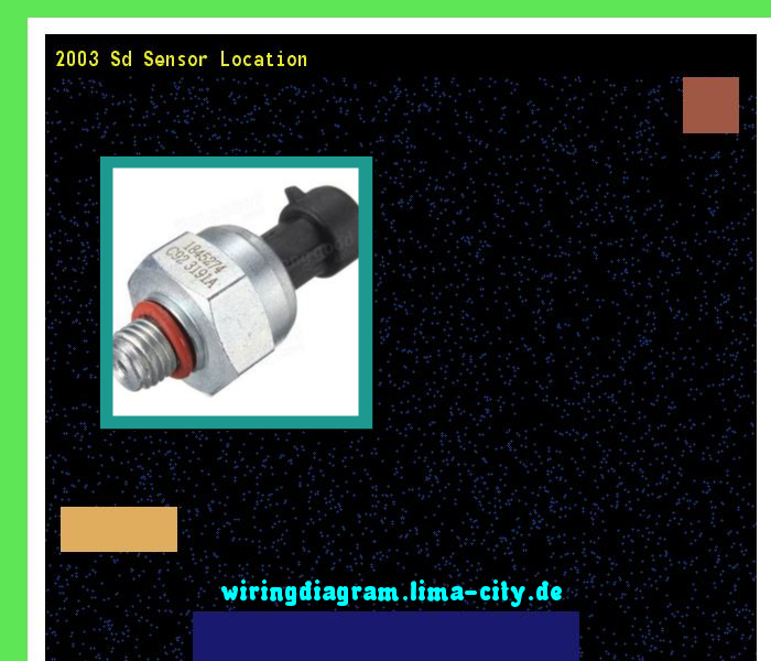 2003 Sd Sensor Location